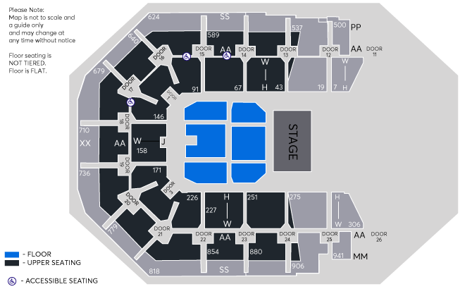 Spark Arena Seating Chart