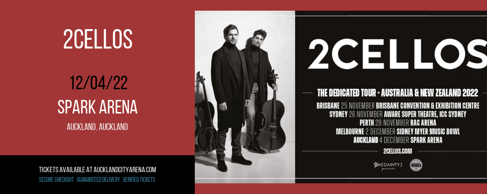 2Cellos at Spark Arena tickets 2Cellos at Spark Arena